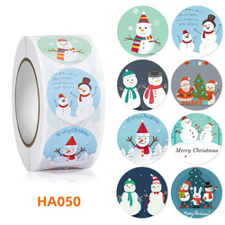 500Pcs Christmas Stickers 1inch Snowflakes Holiday Stickers Xmas Gift Label for Envelope Box Gift Decor (ONLINE ORDER ONLY)