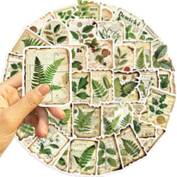 10/30/50PCS Green Plants PVC Sticker Aesthetic Decoration Scrapbooking Korean Stationery Hand Accounting Supplies for Kids (ONLINE ORDER ONLY)