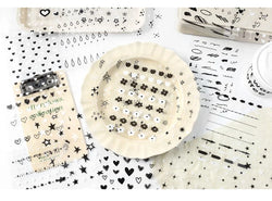 20Pages/piece Korean Ins Starlight Dot Series Decorative Stickers Phone Case Laptop DIY Idol Photocard Kawaii Journal Sticker (Online Order Only)
