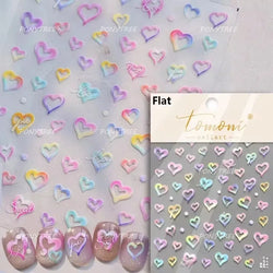 Lovely Heart Strawberry Cherry Bowknot Lace Lolita Crystal Rhinestone Line Rococo Chic Adhesive Nail Art Sticker Manicure Decals (ONLINE ORDER ONLY)
