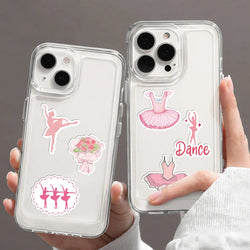 50pcs Cute Pink Ballet Dance Girls Stickers DIY Decoration For Laptop Notebook Suitcase Laptop Phone Sticker Toy Art Decals ﻿ (ONLINE ORDER ONLY)