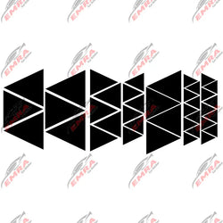 Angular Shape Sticker For Car Motorcycle Sticker Decoration Side Camouflage Kit Wrap Camo Tuning Styling Waterproof Vinyl Decals (ONLINE ORDER ONLY)