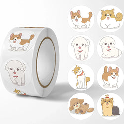 500pcs/Roll Cartoon Animal Stickers Anime Round Seal Diy Laptop Decals Stickers Cute Book Children Reward Kids Toy Gift (ONLINE ORDER ONLY)