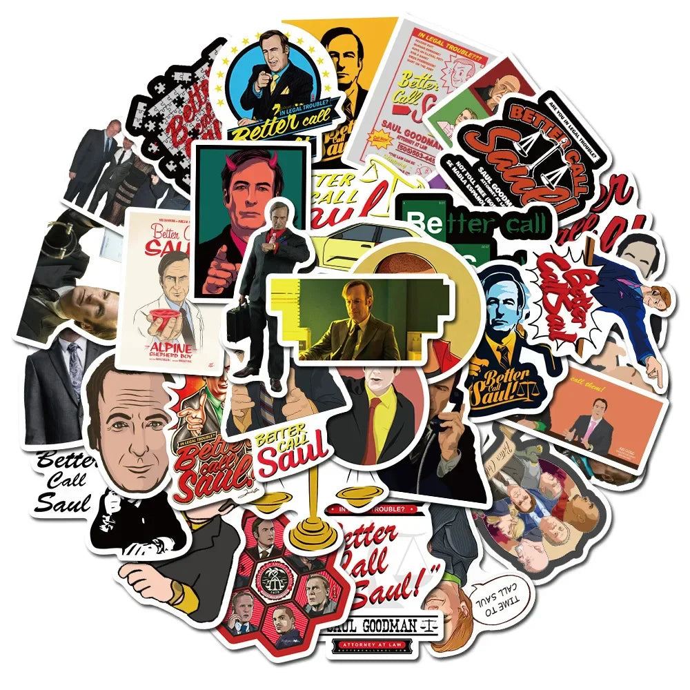 Better Call Saul Stickers 10/30/50pcs Waterproof Decals for Laptop Car Phone Luggage (Online Order Only)