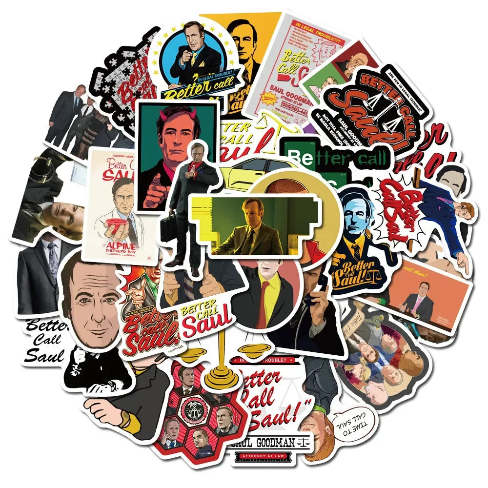 Better Call Saul Stickers 10/30/50pcs Waterproof Decals for Laptop Car Phone Luggage (Online Order Only)