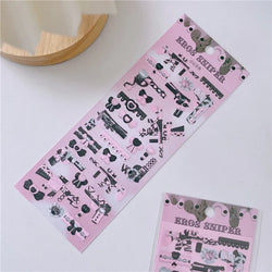 Cute Sweet Cool Gun Decorative Stickers Korean ins Hand Account Idol Card DIY Material Sticker Personalized Kawaii Stationery (ONLINE ORDER ONLY)