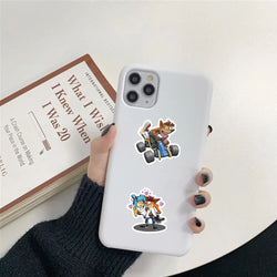 10/62Pcs Anime Video Game Crash Bandicoot Sticker Packs (ONLINE ORDER ONLY)