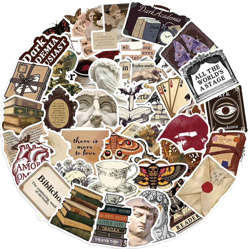 Cartoon Art Vsco Stickers Pack for Laptop Phone Suitcase Notebook Decoration (Online Order Only)