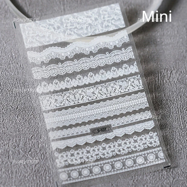 French Lines Gemstone Necklace Gilding Light Luxury Pearl Self Adhesive Nail Art Decorations Stickers Manicure Decals Wholesale (ONLINE ORDER ONLY)