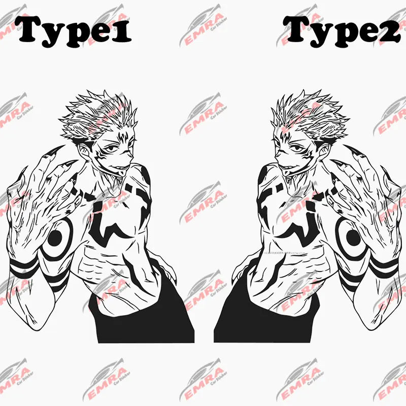 Anime Large Stickers For Car Sticker Handsome Boy Window Body Hood Decoration Die Cutting Waterproof Prevent PVC Vinyl Decals (ONLINE ORDER ONLY)