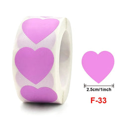 100-500PCS Thank You Stickers for Business New Love Heart Stickers Packaging Rolling Stickers Package Labels Merci Home Made (Online Order Only)