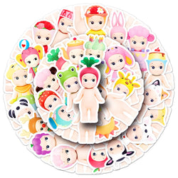 Sonny Angel Stickers 10/30/50PCS Cute Cartoon Decals for Kids Toys, Fridge, Laptop, Phone, Guitar, Car, Bike, Skateboard (Online Order Only)