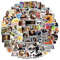 10/30/50/100Pcs Funny TV Show Meme Graffiti Stickers DIY Stationery Phone Laptop Luggage Suitcase Waterproof PVC Sticker Decals (ONLINE ORDER ONLY)