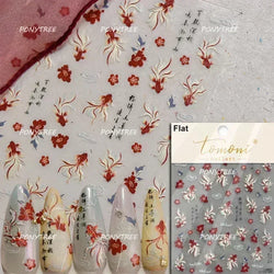 Hot Stamping Laser Shell Conch Starfish Pearl Whale Coral Dolphin Summer Beach Sea Wave Jellyfish Bubble Nail Art Stickers Decal (ONLINE ORDER ONLY)