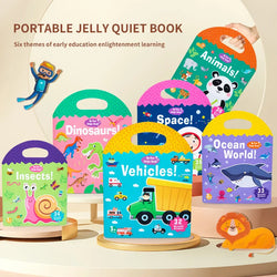 Early Childhood Education Scene Sticker Book Focus Cultivation Quiet Sticker Book Enlightenment Puzzle Cognitive Book For Kids (ONLINE ORDER ONLY)