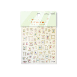 Hot Stamping Pearl Mahjong Get Rich Winning Card Bowknot Self Adhesive Nail Art Stickers Character Photo Frame Manicure Decals (Online Order Only)
