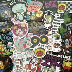 90s Cartoon Stickers for Laptop, Bike, Car, Guitar, Skateboard, Luggage, Kids Scrapbook (ONLINE ORDER ONLY)