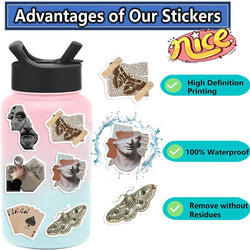 50PCS Dark Academia Cool Stickers Decals For Laptop Phone Suitcase Fridge Skateboard Waterproof Sticker Kids Toys (ONLINE ORDER ONLY)
