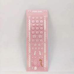 Korean Ins Girls Bow Lace Series Sticker Hand Account Idol Card DIY Album Decoration Scrapbooking Stickers Kawaii Stationery (ONLINE ORDER ONLY)