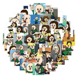 60pcs Cartoon Stickers for Laptop, Phone, Water Bottle, Suitcase, Stationery, Refrigerator (Online Order Only)