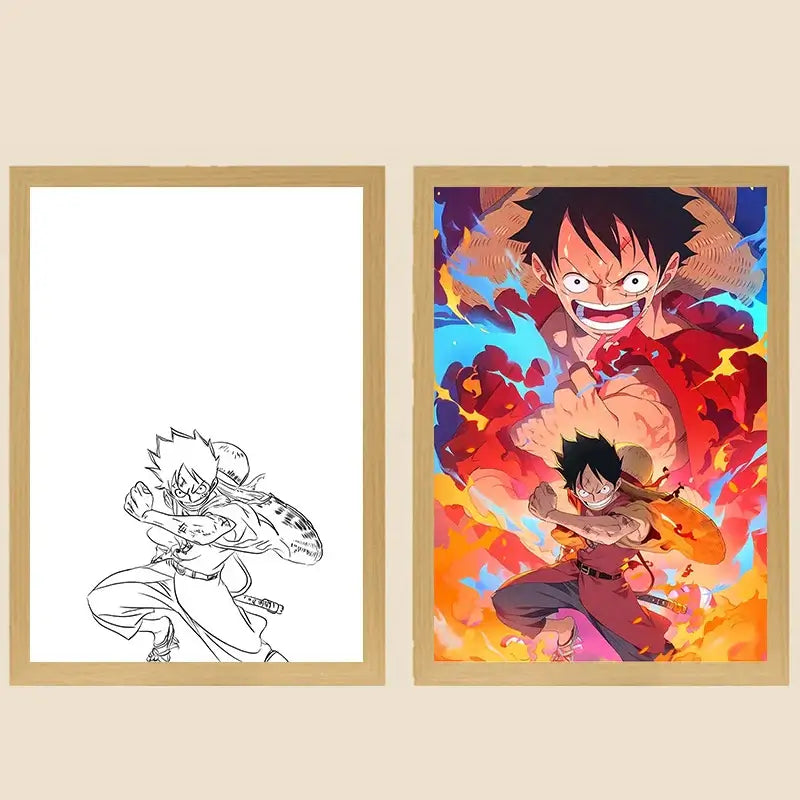 One Piece Photo Frame Night Light Luffy Zoro Christmas Gift (ONLINE ORDER ONLY)