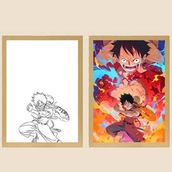 One Piece Photo Frame Night Light Luffy Zoro Christmas Gift (ONLINE ORDER ONLY)