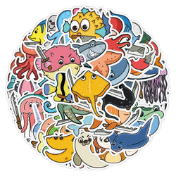 60PCS Funny animal With The Knife stickers Horror Animals graffiti Stickers for DIY Luggage Laptop Skateboard Motorc (Online Order Only)