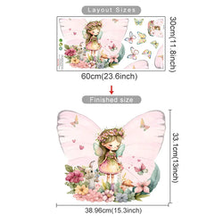 Cute Fairy Mushroom House Wall Stickers for Kids Nursery Decor (ONLINE ORDER ONLY)
