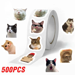 100-500pcs Funny Cats Cartoon Animals Stickers DIY Phone Guitar Laptop Notebook Suitcase Waterproof Sticker Kids Toy (ONLINE ORDER ONLY)