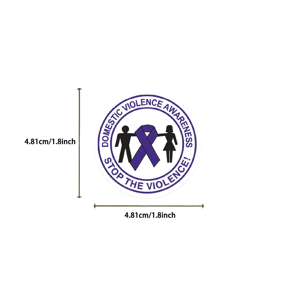 50Pcs Fight Domestic Violence Slogan Stickers Graffiti Personalized Decoration For Guitar Laptop Luggage DIY Waterproof Sticker (ONLINE ORDER ONLY)