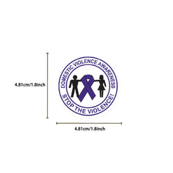 50Pcs Fight Domestic Violence Slogan Stickers Graffiti Personalized Decoration For Guitar Laptop Luggage DIY Waterproof Sticker (ONLINE ORDER ONLY)