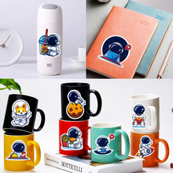 10/50PCS Universe Outer Space Stickers Rockets Alien Astronaut for Laptop Skateboard Phone Guitar Kids Cartoon Sticker Decal Toy (Online Order Only)
