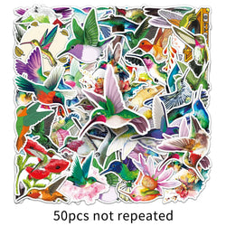 10/30/50PCS Hummingbirdr Cartoon Stickers Funny Animal Graffiti Sticker DIY Luggage Laptop Car Bike Skateboard Decals Kids Toy (ONLINE ORDER ONLY)