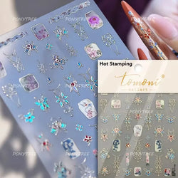 Baroque Figure Flower Totem Geometric Star Love Heart Hot Stamping Embossed Relief Self Adhesive Nail Art Sticker Manicure Decal (ONLINE ORDER ONLY)