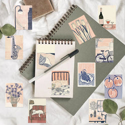 55PCS Abstract Art Waterproof Stickers Pvc Decals For Guitars Phone Computer Skateboards Vinyl Waterproof Stickers﻿ (ONLINE ORDER ONLY)