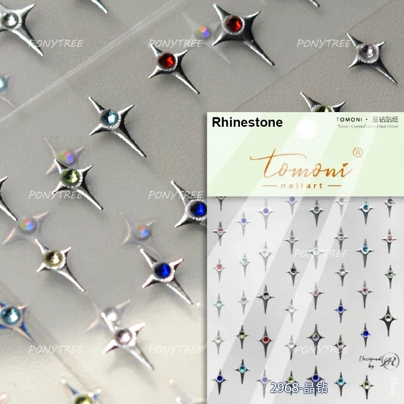 Hollow Out Black Gold Star Starburst Round Dot Night-time Tiny Spot Self Adhesive Nail Art Stickers Manicure Decals Wholesale (ONLINE ORDER ONLY)