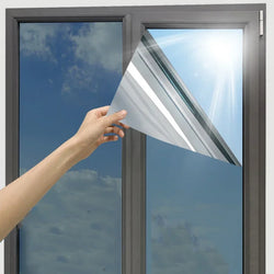 AFDB One Way Window Film, Mirror Effect Tint Glass Covering for Home Office,Reflective Heat Control Anti UV Glass Door Sticker (ONLINE ORDER ONLY)