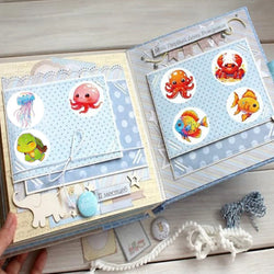 100-500pcs Cartoon Marine Animals Stickers Reward Stickers Party Gift Seal Label Children Stationery Stickers (ONLINE ORDER ONLY)