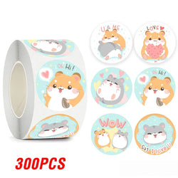 100-500pcs Cute Reward Stickers for Kids Children Kindergarten School Encouragement Students Games Toy Animals Stationery Labels (ONLINE ORDER ONLY)