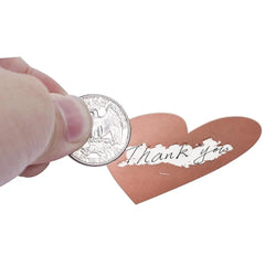 100-300pcs Heart Shape Labels Sticker 3 Colors Scratch Off Stickers DIY Handmade For Game Scratch Sticker Labels Stationer (ONLINE ORDER ONLY)