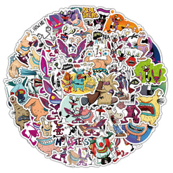 Aaahh!!! Real Monsters Stickers Decals for Phone, Luggage, Laptop, Scrapbook, Kids Toys (10/30/50pcs) (Online Order Only)