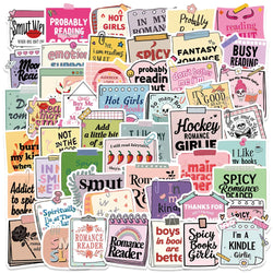 50PCS Smutty Romance Bookish Spice Stickers for Kindle, iPad, Laptop, Diary (Online Order Only)