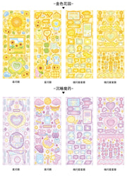 4pcs/set Sweet Cool Bear Call Series Scrapbooking Sticker Korean ins Hand Account Idol Card DIY Deco Material Sticker Stationery (ONLINE ORDER ONLY)