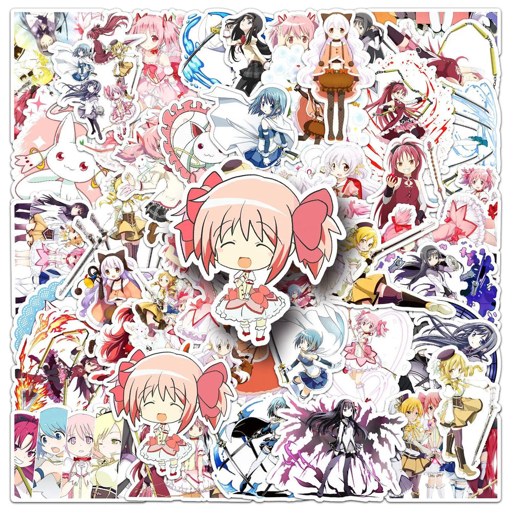 10/30/50PCS Puella Magi Madoka Magica Stickers Magic Girl Animation Decals Fridge Luggage Laptop Phone Guitar Sticker Kids Toys (ONLINE ORDER ONLY)