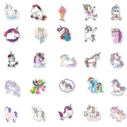 10/30/50/100PCS Cute Animals Pink Unicorn Cartoon Sticker DIY Diary Phone Laptop Luggage Skateboard Graffiti Decals Fun for Kid (ONLINE ORDER ONLY)