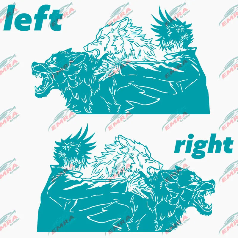 Large Anime Decal Graphic For Cars Sticker Decoration Side Hood Auto Parts Die Cutting Water Proof Vinyl Decals Accessories (ONLINE ORDER ONLY)