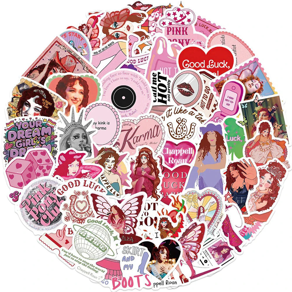 Singer Chappell Roan Graffiti Stickers Cartoon Decals Laptop Phone Suitcase Kids Toys (Online Order Only)