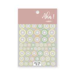 1Pc Cherry Fruit Nail Sticker Nail Art Decals Summer Lemon Grapefruit Self Adhesive DIY Nail Stickers Aha Series Nail Art Decor (Online Order Only)