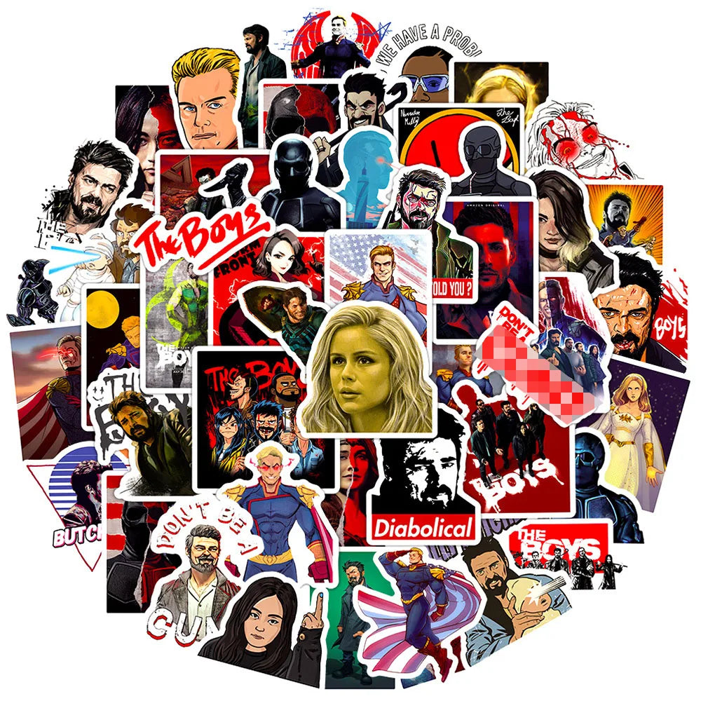 10/30/50PCS TV Show The Boys Sticker Packs (Online Order Only)