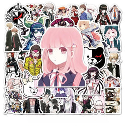 50pcs Danganronpa Sticker Pack for Luggage, Phone, Laptop, Car, Scooter, Water Bottle, Refrigerator (ONLINE ORDER ONLY)